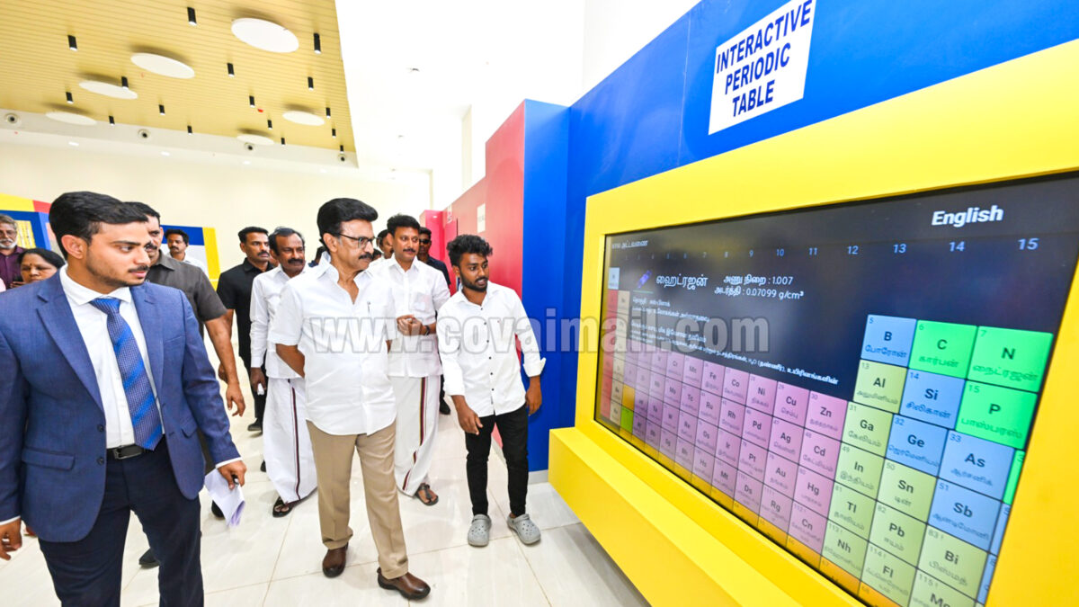 பெரியார் நூலகத்தில் முதல்வர் ஆய்வு