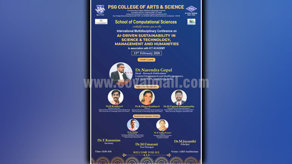 AI-Driven Sustainability Conference at PSG College of Arts & Science
