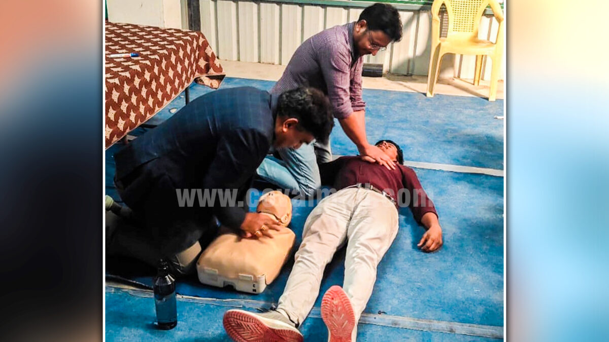 First aid training programme conducted for SUEZ employees in Coimbatore