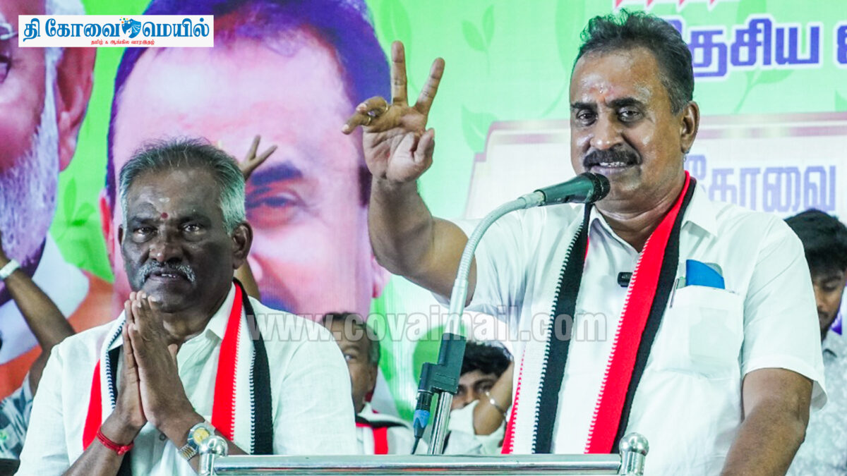 கோவை தெற்கில் அம்மன் அர்ஜுனன் வெற்றி நிச்சயம்  – எஸ்.பி. வேலுமணி உறுதி