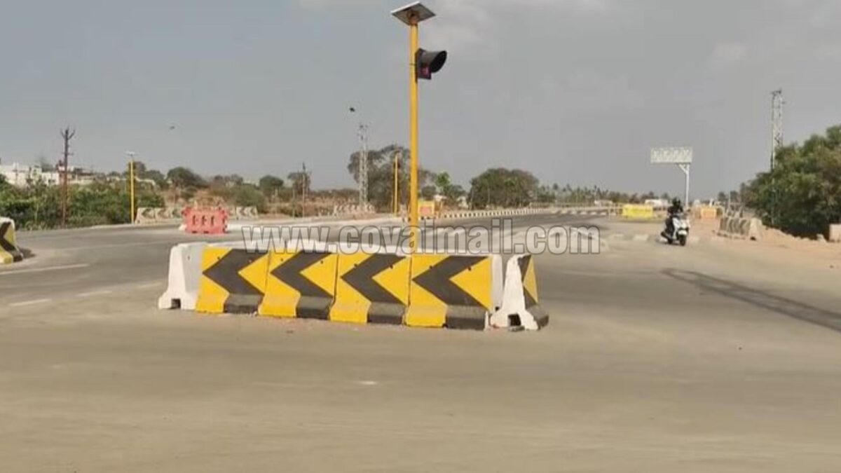 புறவழி சாலை அருகே விபத்து நடந்த இடத்தில் ட்ராபிக் சிக்னலை முழுதுமாக இயக்க கோரிக்கை!