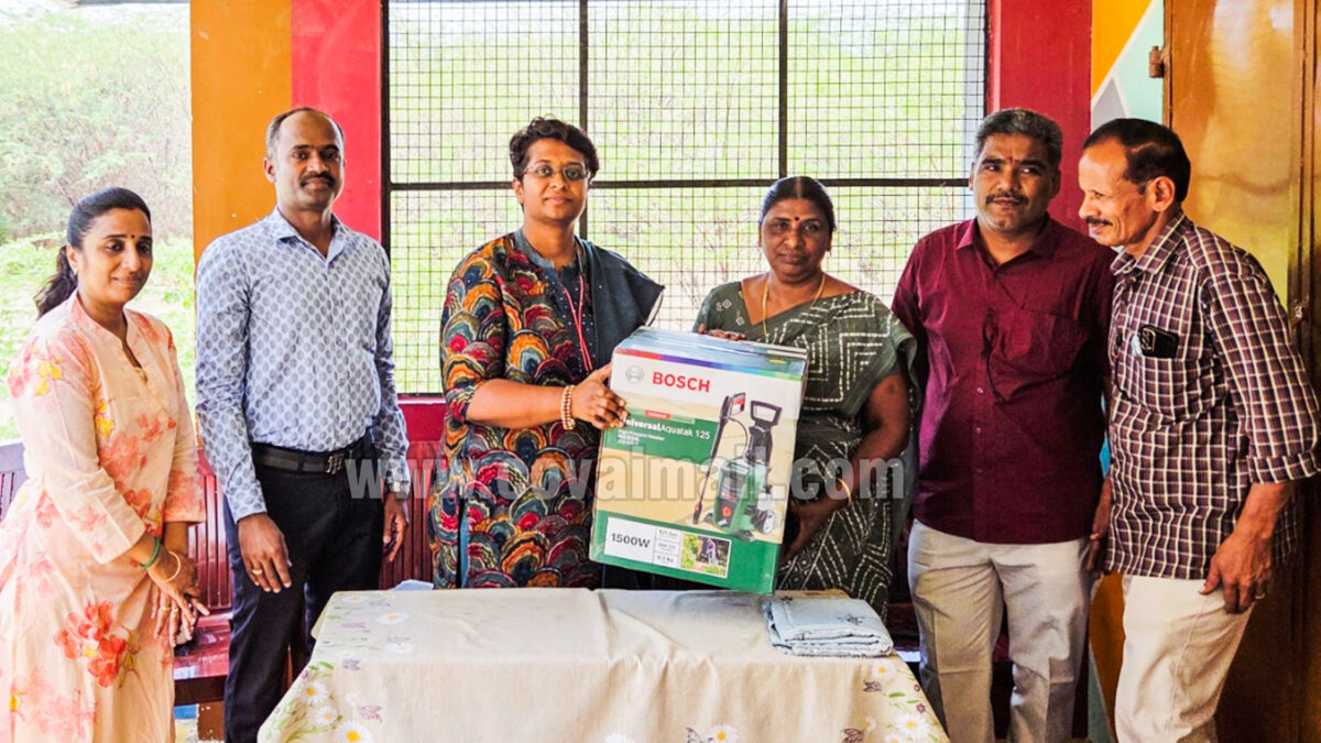 ELCE donates high-pressure washer to Govt School