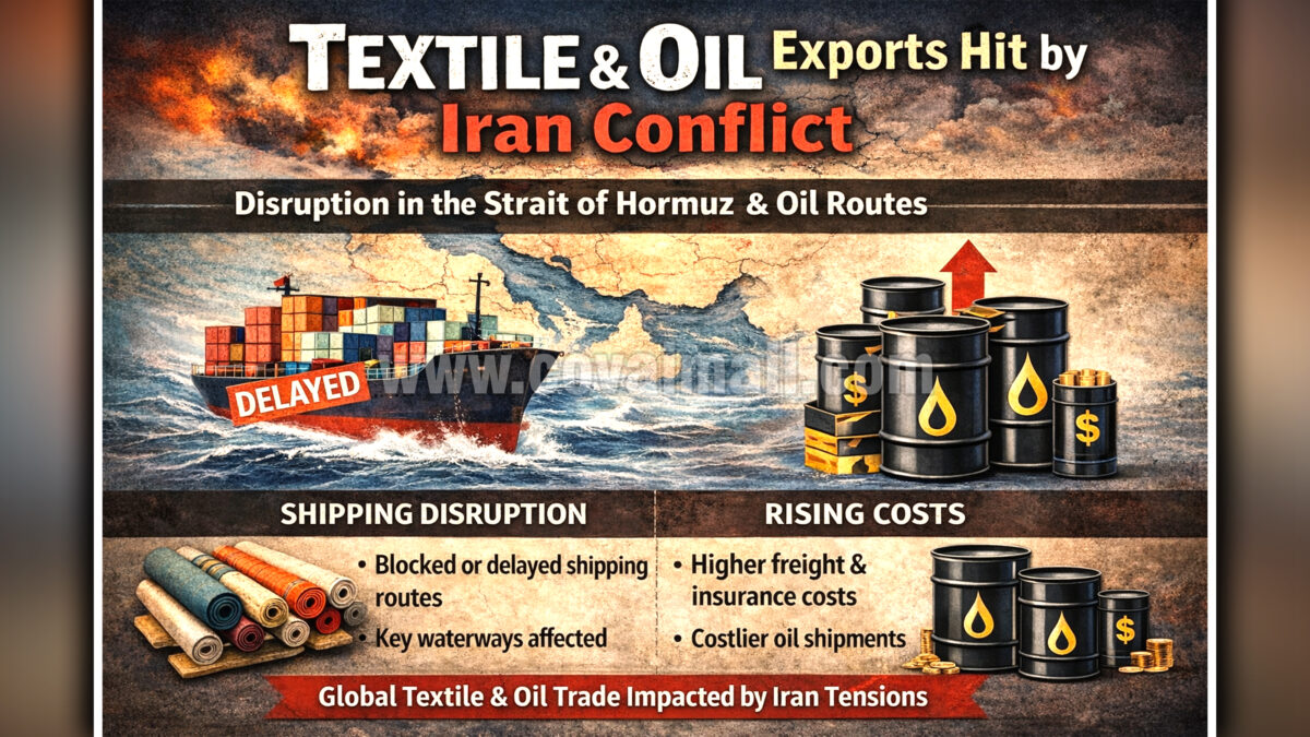 Textile and other exports may hit due to the Iran Conflict