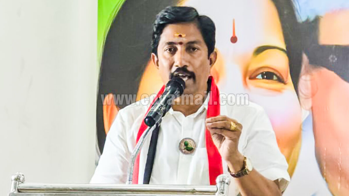 சிங்காநல்லூரின் வளர்ச்சிக்கு 23 திட்டங்களை அறிவித்தார் அதிமுக வேட்பாளர் கே.ஆர்.ஜெயராம்