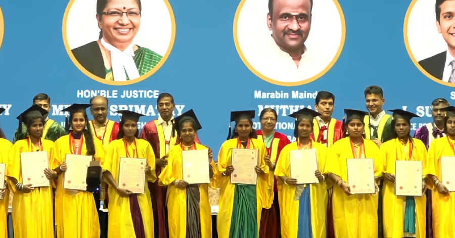 600+ women employees of KPR Mill become graduates!
