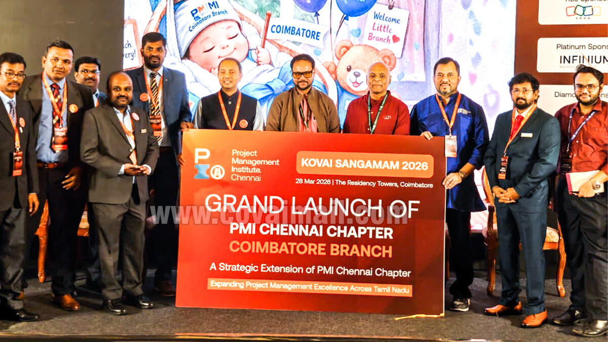 PMI Chennai hosts Kovai Sangamam 2026, launches Coimbatore Branch