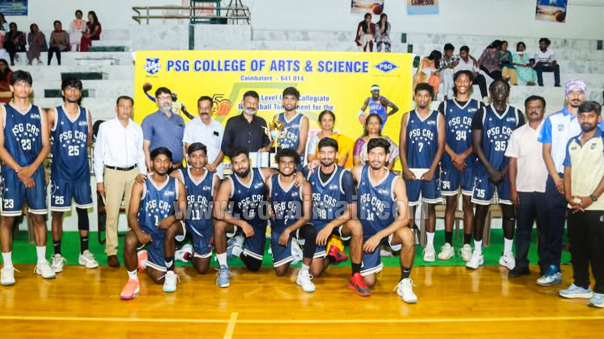 PSG team wins 2nd place in State-Level Intercollegiate Basketball