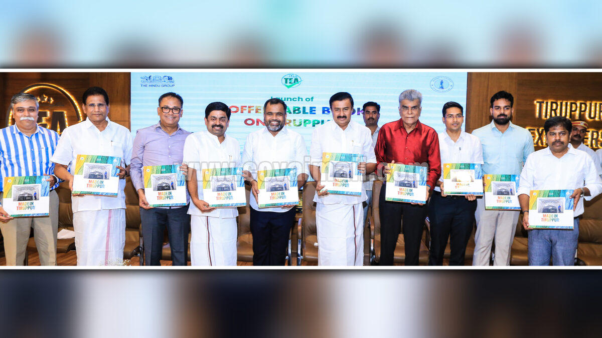 Minister Saminathan launches Coffee Table Book on Tiruppur