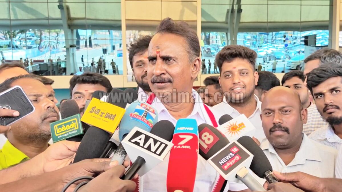 210 தொகுதிகளில் அதிமுக கூட்டணியின் வெற்றி உறுதி – எஸ். பி. வேலுமணி