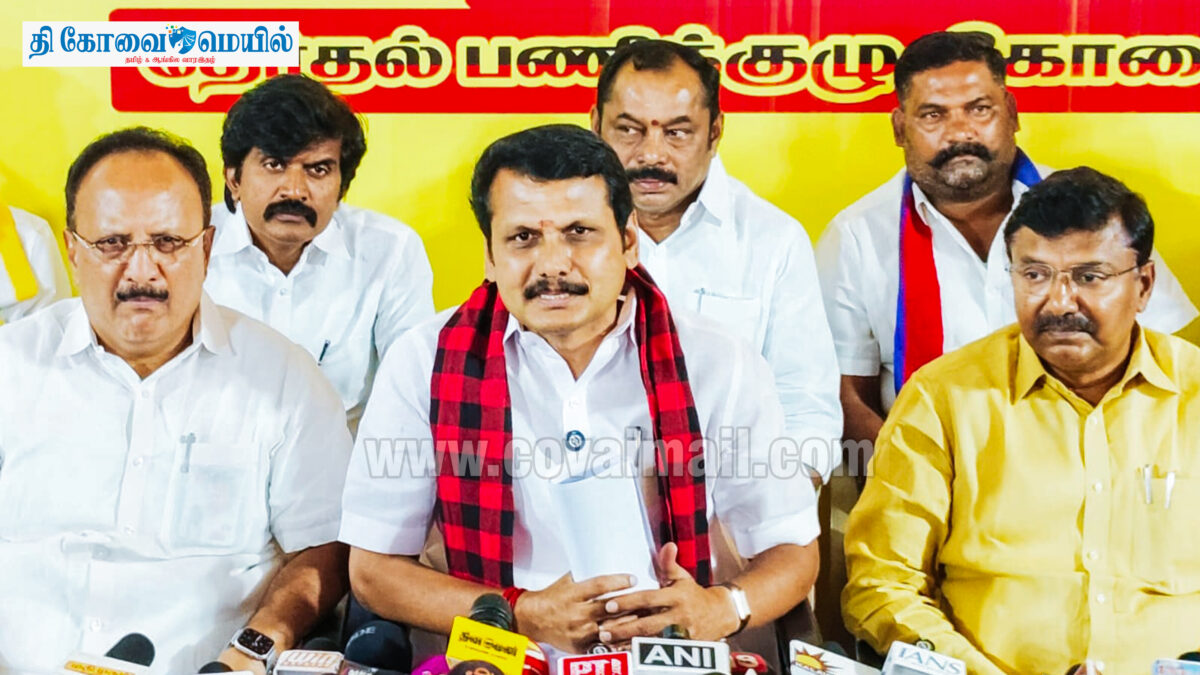 திமுக 2.0 ஆட்சியில் கோவைக்கு ரூ.1 லட்சம் கோடியில் வளர்ச்சித் திட்டங்கள்  – செந்தில் பாலாஜி உறுதி