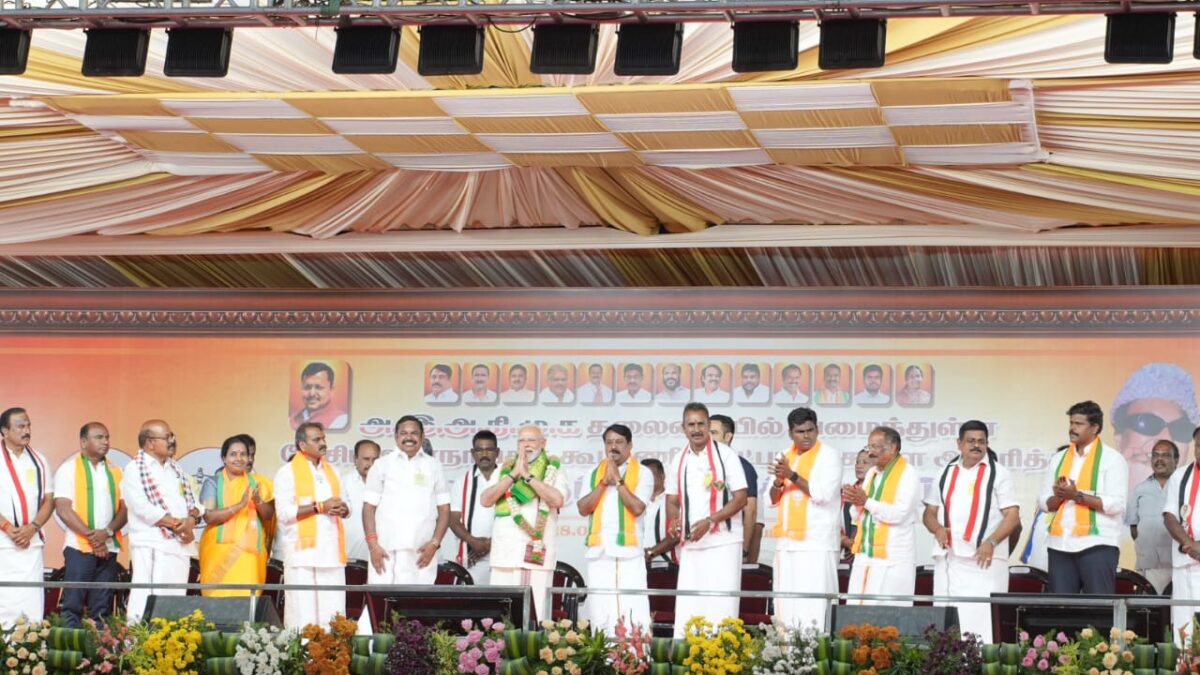 கோவையில் பிரதமர் மோடி தேர்தல் பிரச்சாரம்