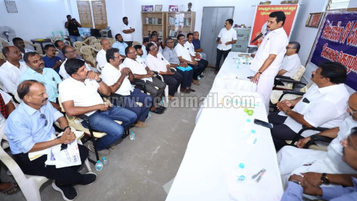 கோவை தொழில்துறை அமைப்பு நிர்வாகிகளை சந்தித்த செந்தில் பாலாஜி