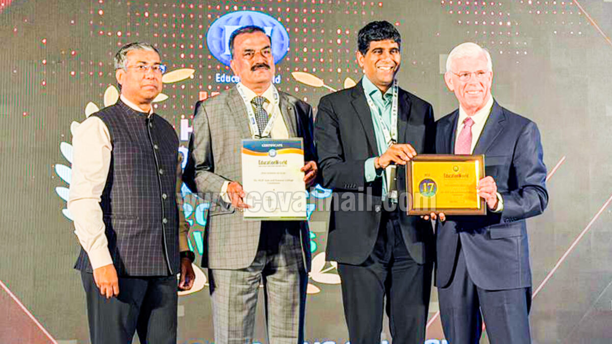 Dr. NGP College secures top ranks in Education World Rankings