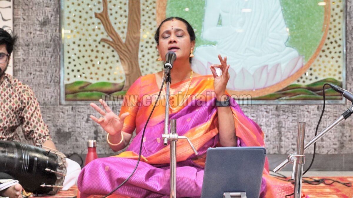 Carnatic Music sensation from Swiss performs live in Coimbatore at Ananya’s Nana Nani