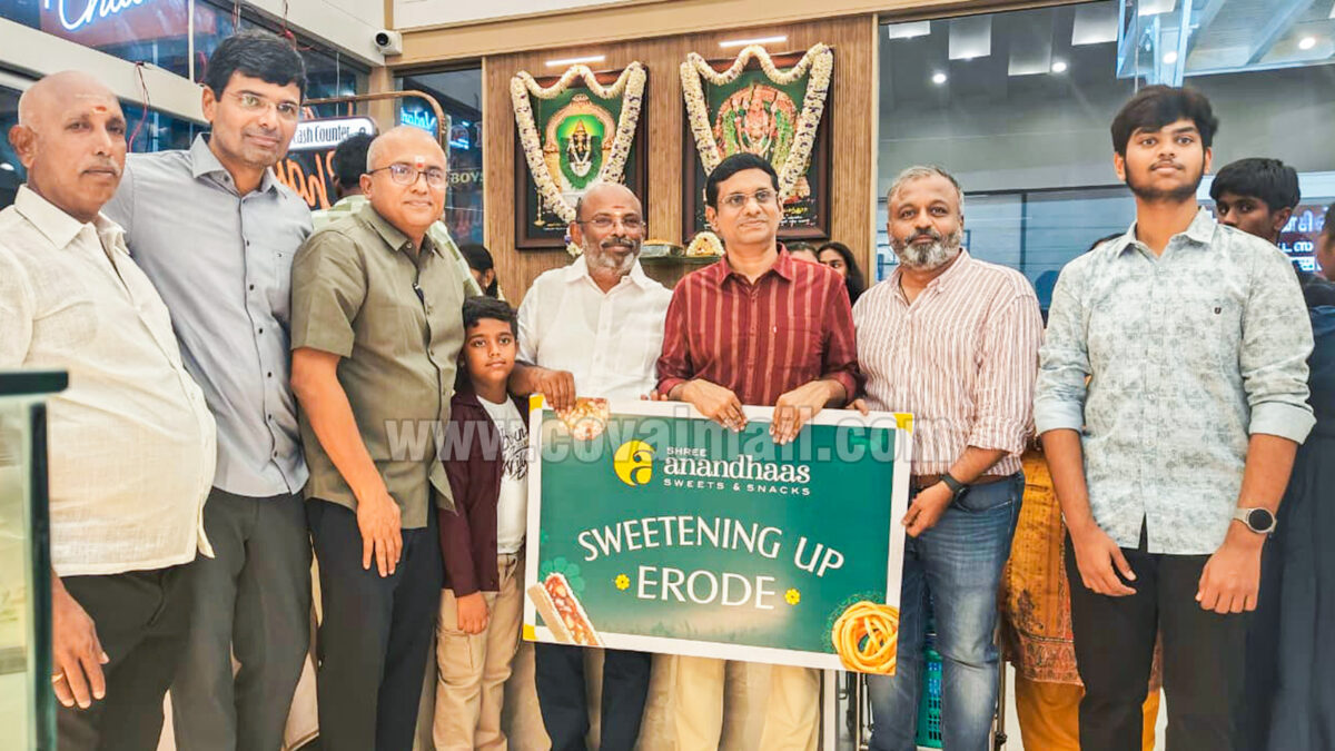 Coimbatore’s Shree Anandhaas Sweets & Snacks opens its 1st outlet in Erode