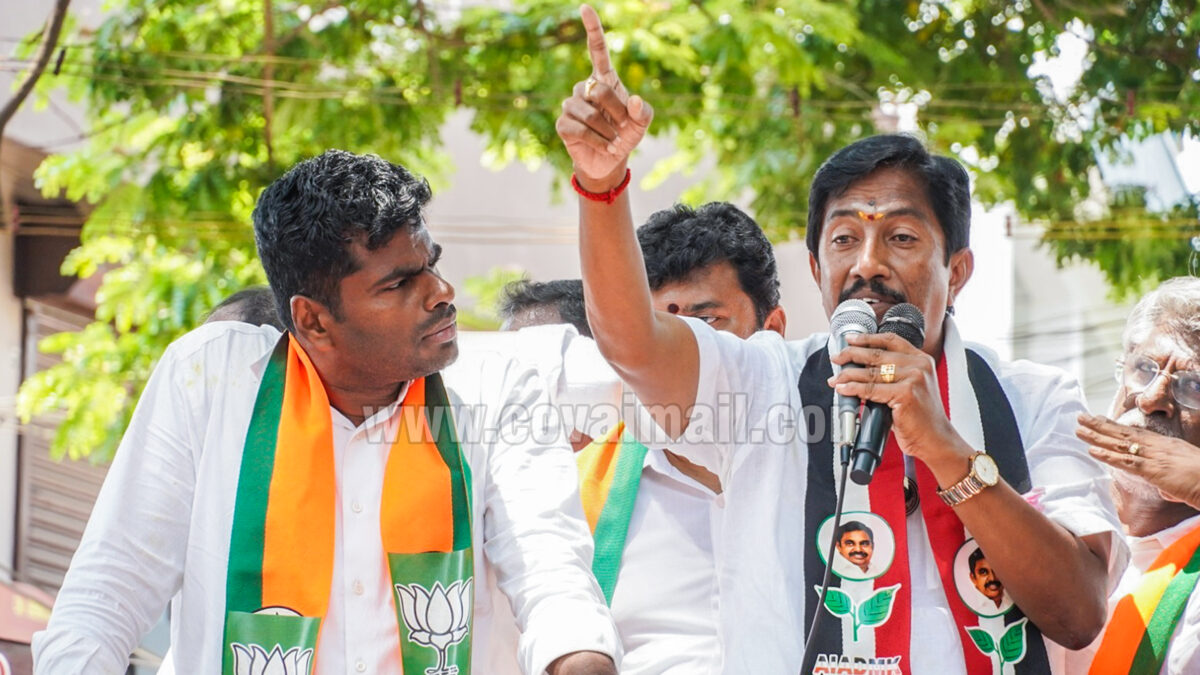 அண்ணாமலையை மத்திய அமைச்சராக கொண்டு வர முயற்சிப்போம்  – சிங்காநல்லூர் அதிமுக வேட்பாளர் கே.ஆர்.ஜெயராம்