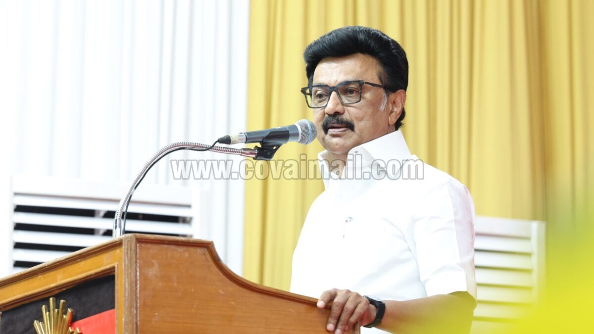திமுகவுக்கு வழங்கும் வாக்கு தமிழகத்தின் வளர்ச்சிக்கான வாக்கு – கோவையில் முக ஸ்டாலின் பேச்சு