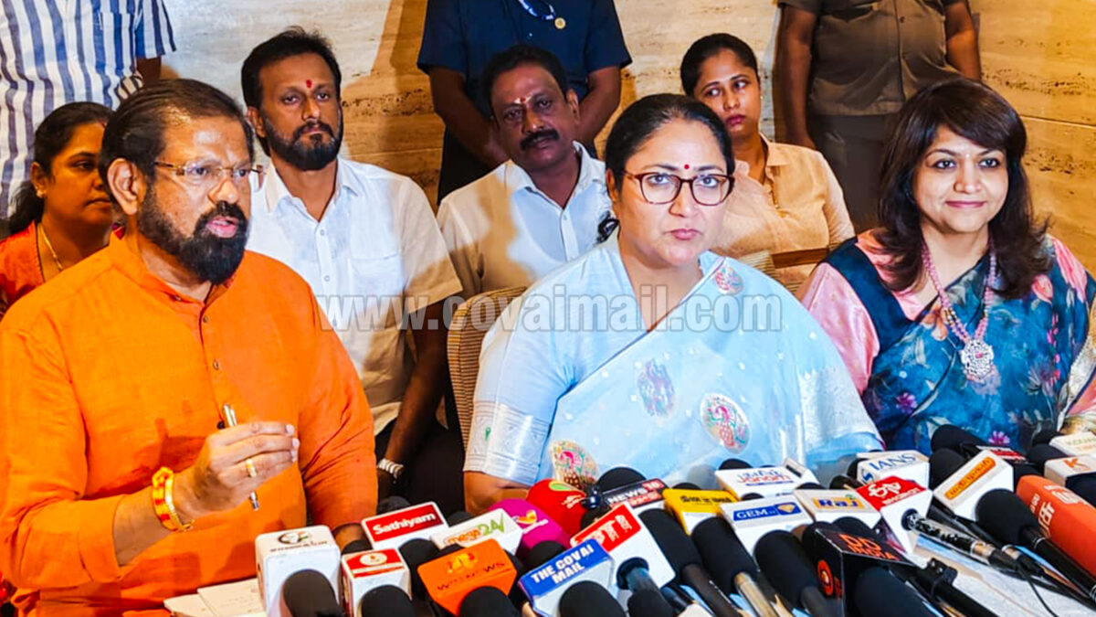 உதயசூரியன் அஸ்தமனம் ஆகி வருகிறது – கோவையில் டெல்லி முதலமைச்சர் ரேகா குப்தா பேச்சு