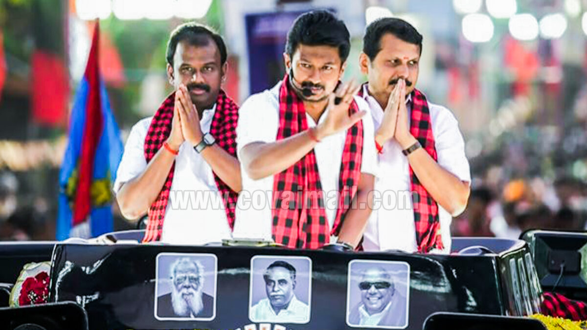 கோவையில் காணும் எழுச்சி வெற்றி உறுதி என்பதை காட்டுகிறது – உதயநிதி ஸ்டாலின்