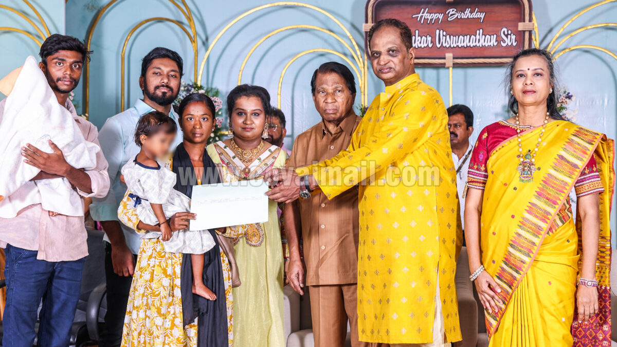 விஐடி துணைத் தலைவர் 60வது பிறந்தநாள் விழா ரூ.33 லட்சம் மதிப்பில் நலத்திட்ட உதவி