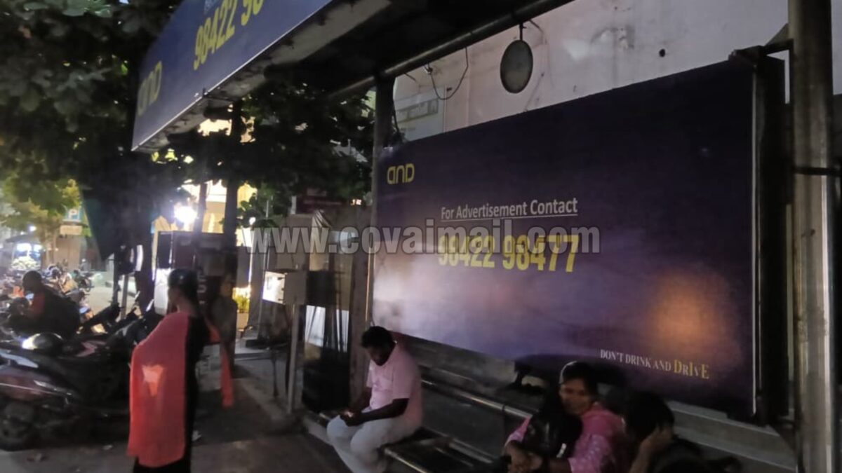 Public bus shelters in the city lack adequate lighting