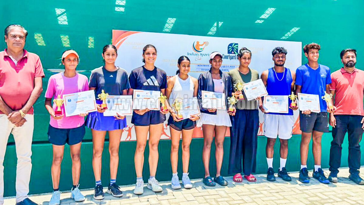 PSG Arts students excel at AITA Tennis Tournament in Karnataka