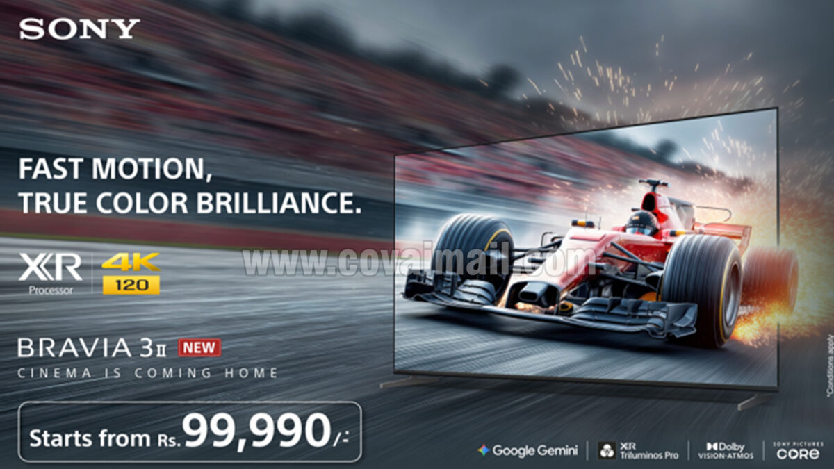 Sony introduces BRAVIA 3II with XR Processor and 120Hz Refresh Rate