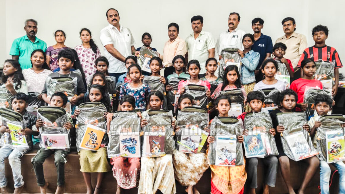 வின்னர்ஸ் இந்தியா நிறுவனம் சார்பில் பழங்குடியின மாணவர்களுக்கு கல்வி உதவி