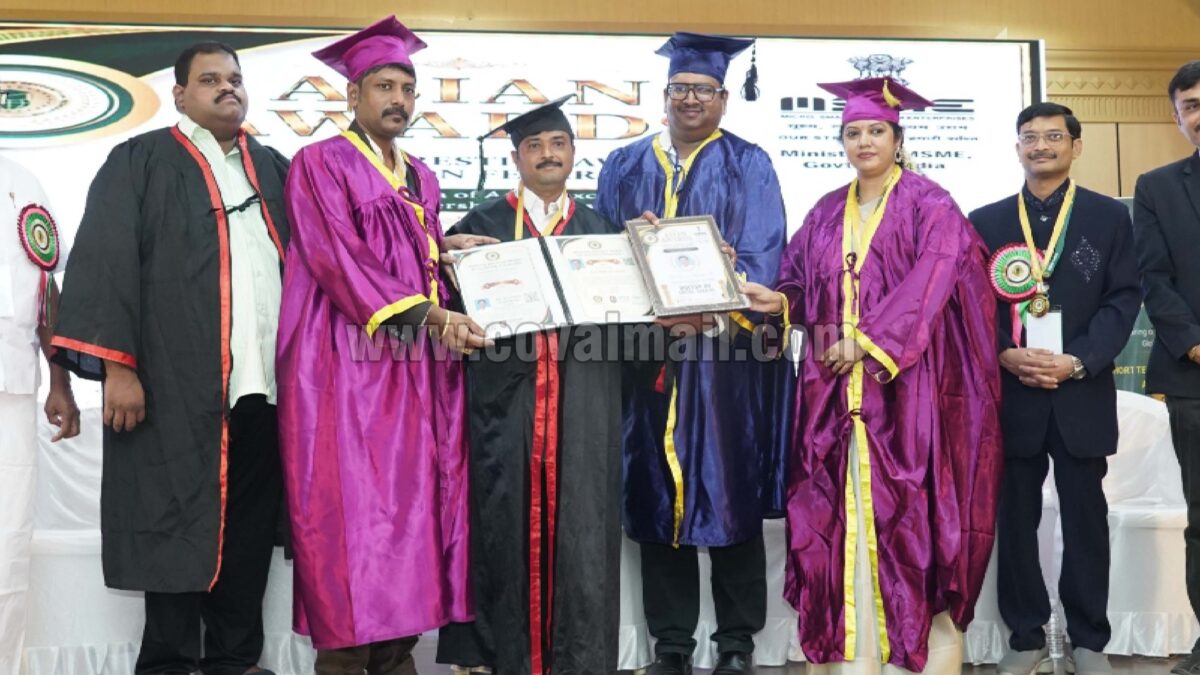 பாரத மாதா அறக்கட்டளை நிறுவனருக்கு கெளரவ டாக்டர் பட்டம்