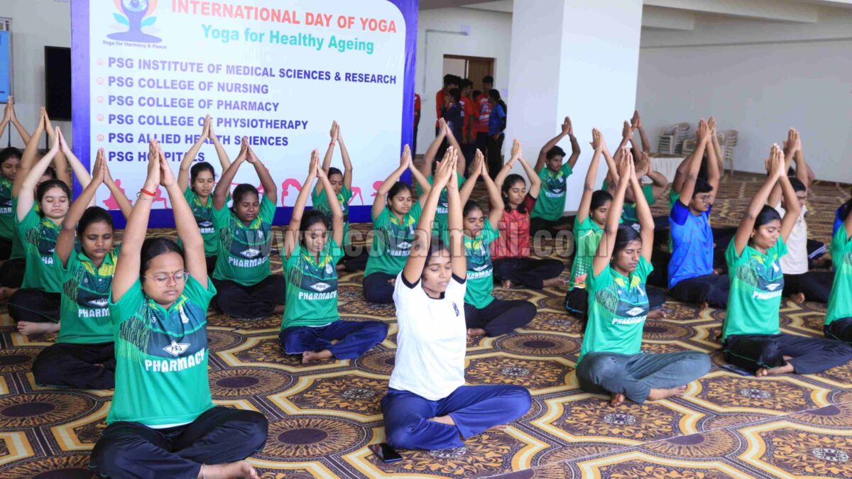 PSG Hospital observes International Yoga Day
