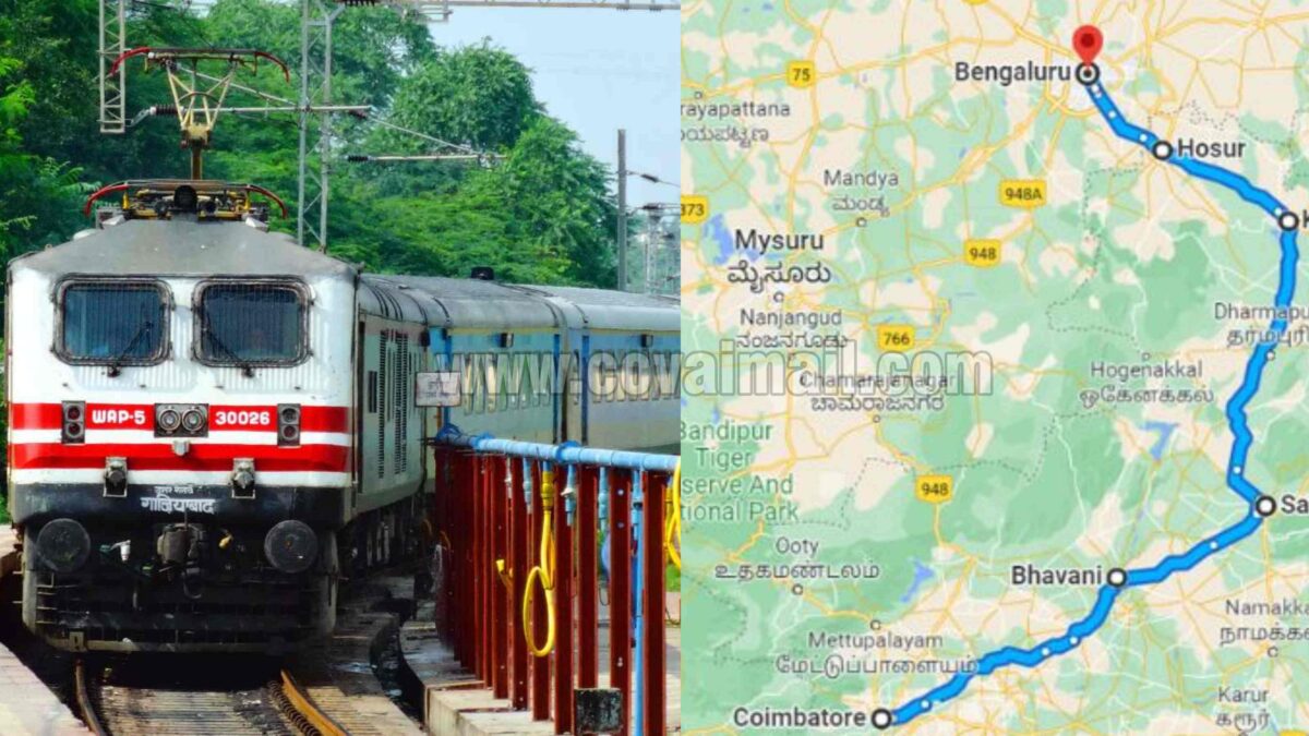 கோவை-பெங்களூர் தினசரி இரவு ரயில் சேவைக்கான கோரிக்கை மீண்டும் வலுக்கிறது