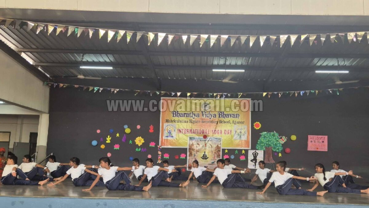 BVB school celebrates International Yoga Day