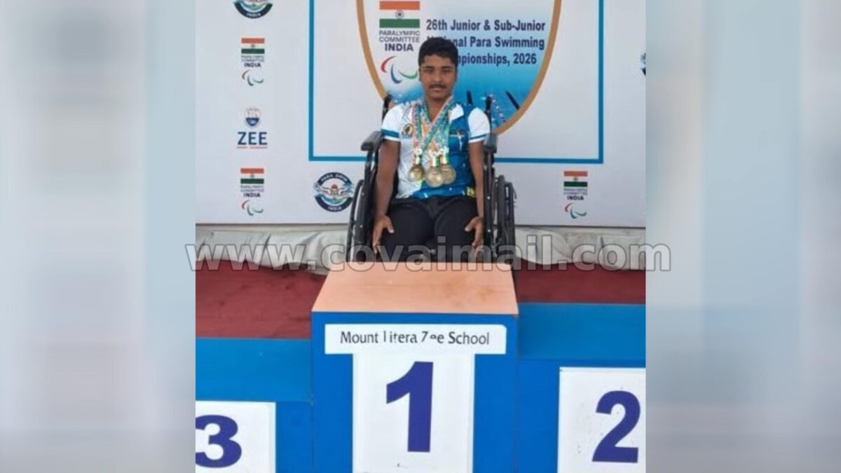 PSG patient shines with 3 gold medals in Para Swimming