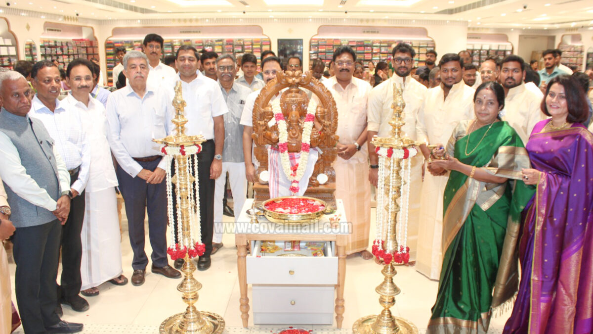 காந்திபுரத்தில் ஒரு காஞ்சிபுரம்  கோவையில் பச்சையப்பாஸ்  சில்க்ஸ் கோலாகல திறப்பு