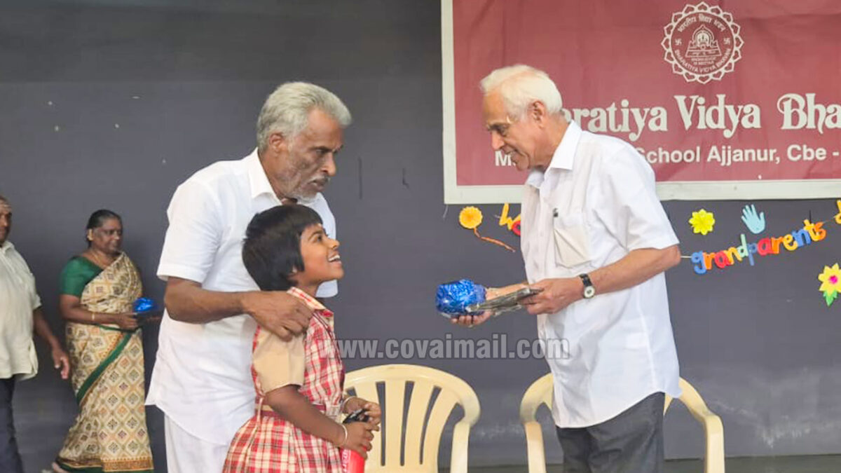 Grandparents’ Day celebration at BVB School in Ajjanur