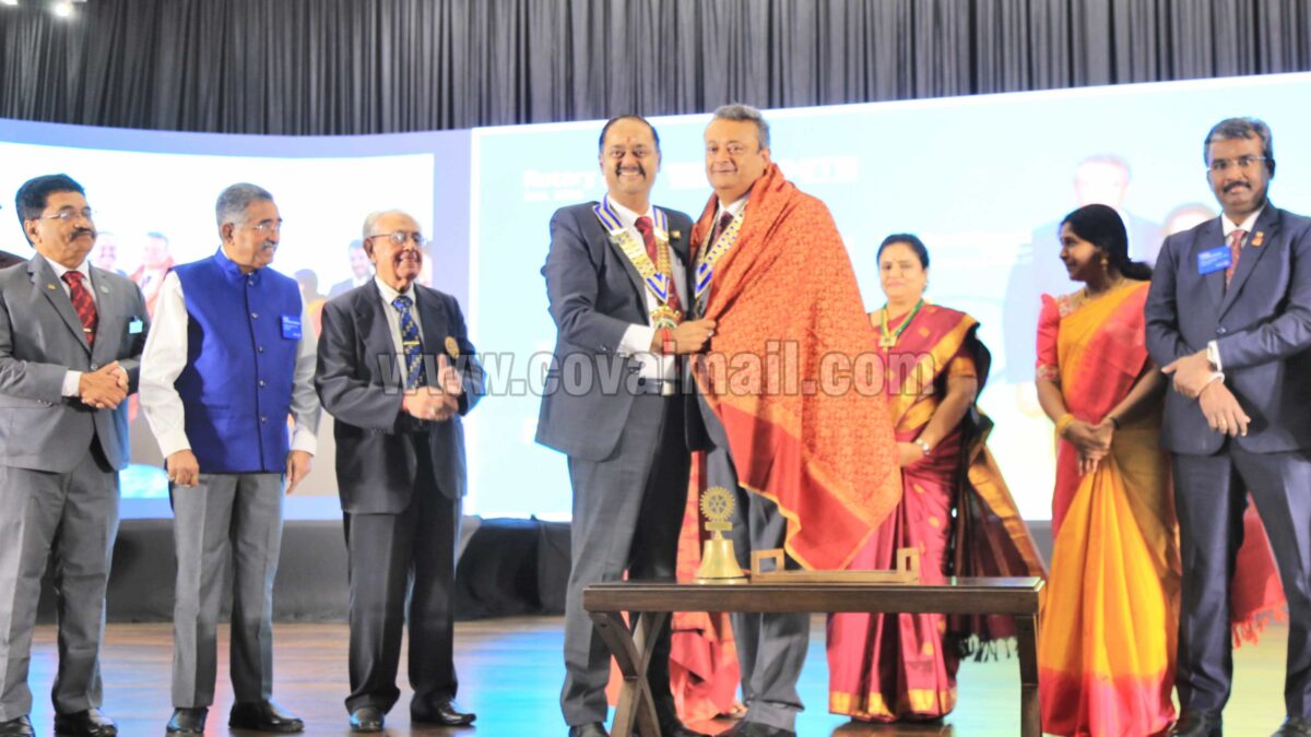 Rtn. R.S.Maruti takes charge as New Governor of RI District 3206