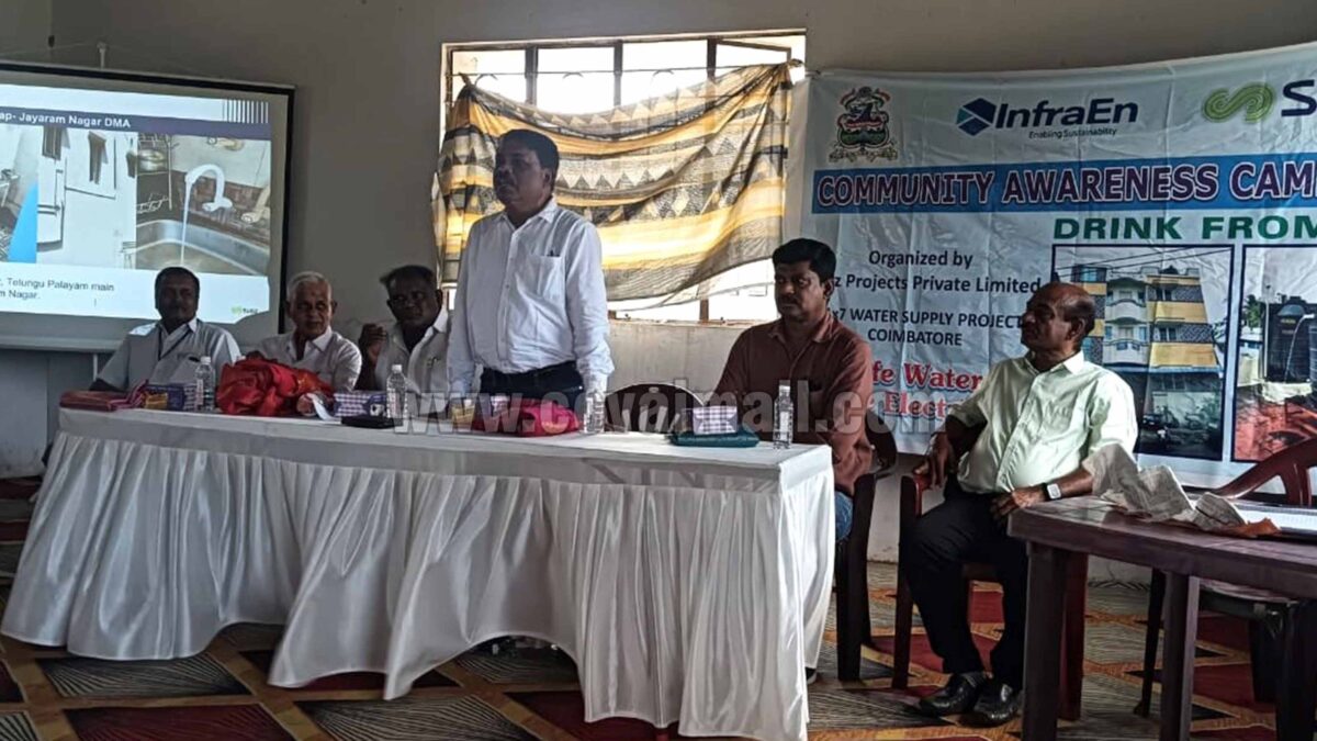 98% of SUEZ-24×7 Water Supply Project is completed, remaining work will be done by Aug end  -Sangram Pattanayak, Project Director, SUEZ-24×7 Water Supply Project, Coimbatore