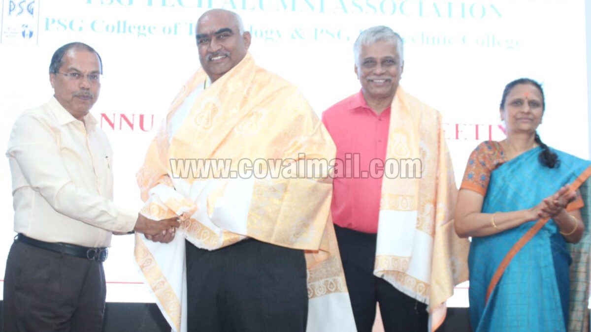 PSG Tech Alumni Association gets New President; KPM Plasto Rubber Company CEO takes charge