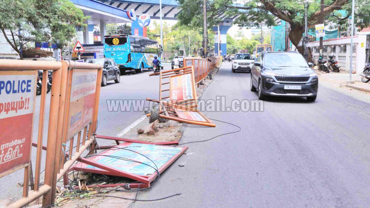 பழசானது, பழுதானது… அண்ணா சிலை செல்லும் வாகனஓட்டிகள் பத்திரமாக செல்லவும்!