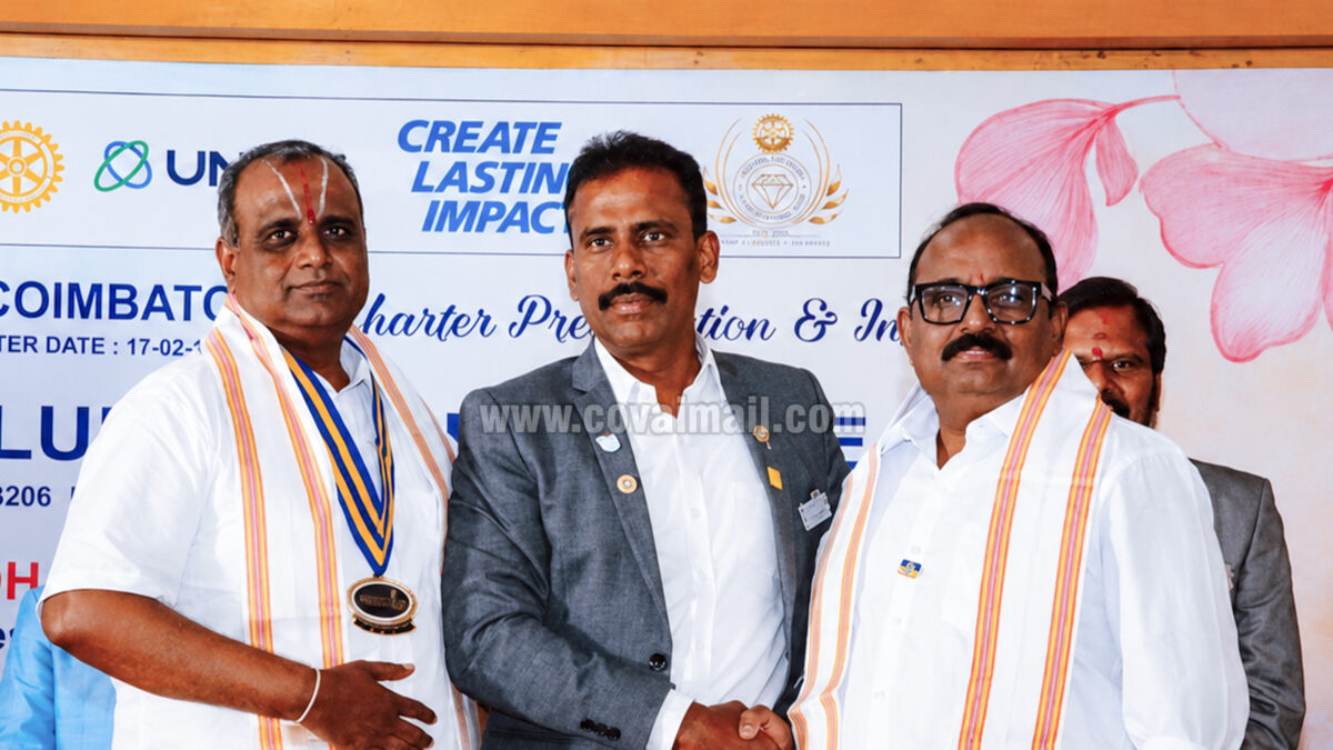 Rotary Club of Coimbatore Gem receive its Charter
