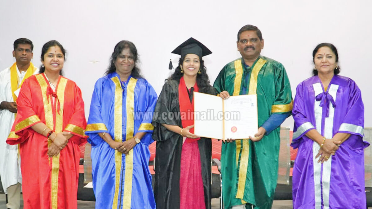 இந்துஸ்தான் கல்வியியல் கல்லூரியில் பட்டமளிப்பு விழா