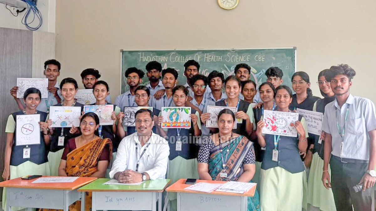 Hindusthan College of Health Sciences organises Anti-Drug Awareness Programme
