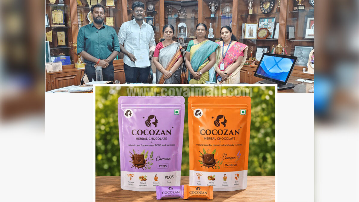 PSG student Startup receives ₹3 Lakh Grant for Herbal Menstrual Health Product