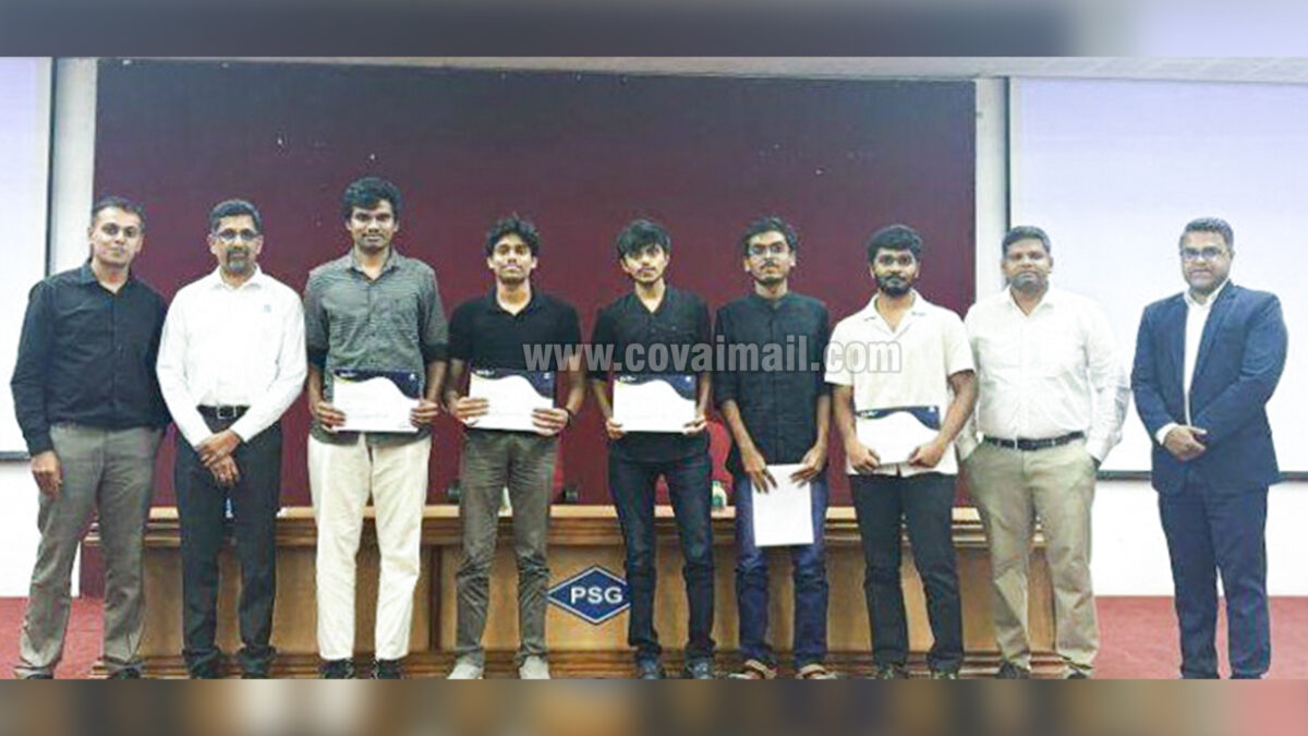 PSG iTech team secures first place in TCS Hackathon