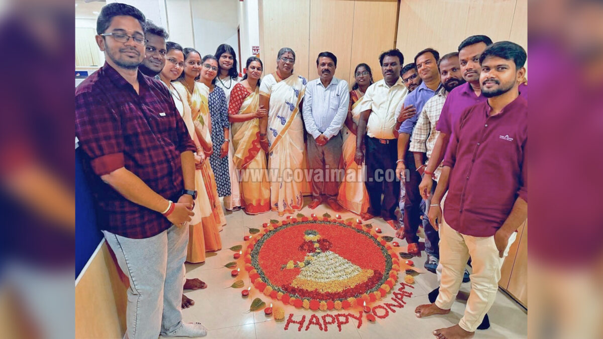 Onam celebration at Coimbatore SUEZ 24×7 Water Supply office