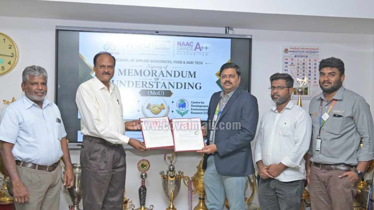 Rathinam Global University signs MoU with CDER to strengthen research and community development