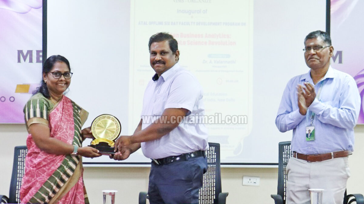 Innovative business models generate value  -Lokesh from Dept of AI, PSG iTech at VIMS’ FDP