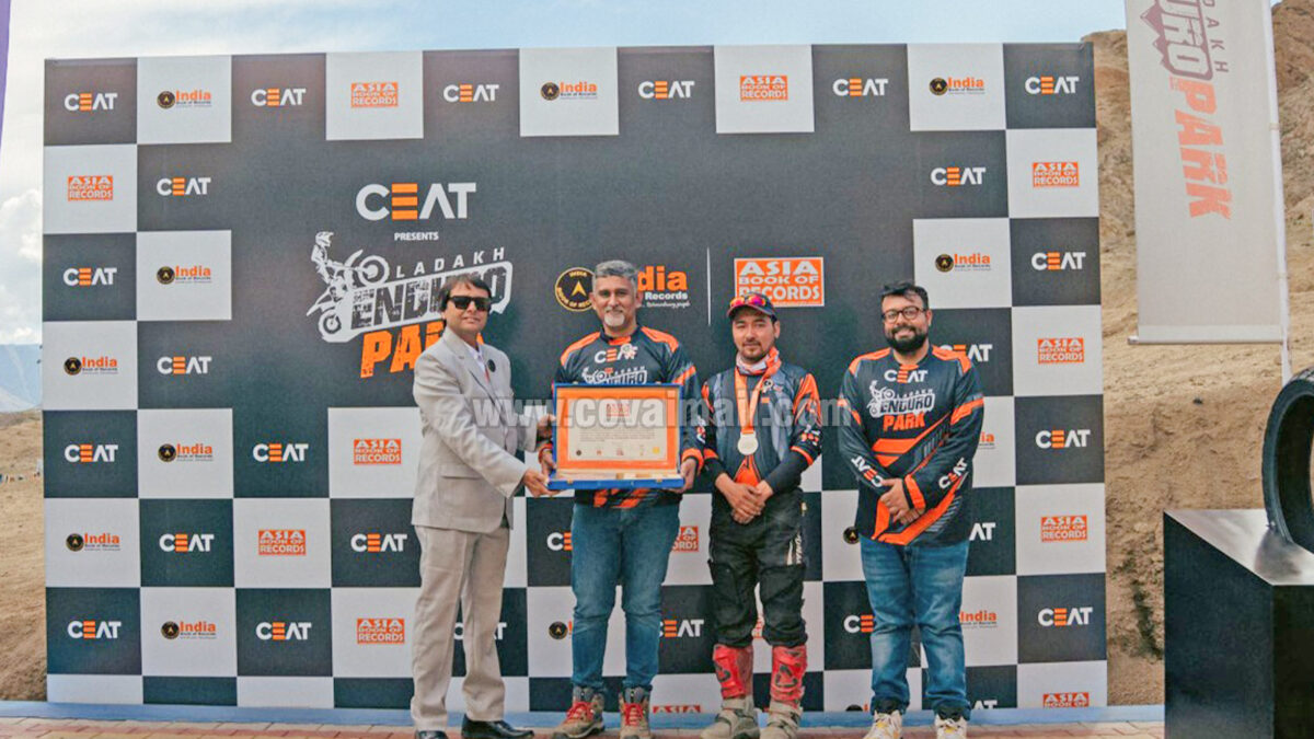 CEAT Ladakh Enduro Park recognised as Asia’s Highest-Altitude Motorcycle Training Arena
