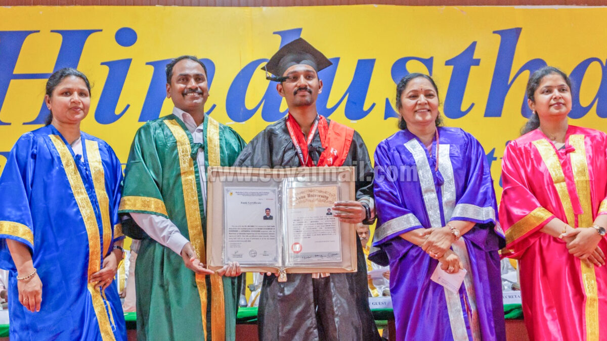 இந்துஸ்தான் பொறியியல் கல்லூரியில் பட்டமளிப்பு விழா