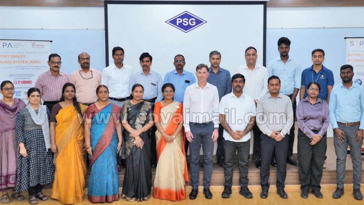 PSG IAS hosts 3-day Intl.training on BESS; delegates from BMW, HCL Tech and more attend